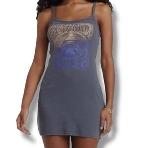 Grayson Threads Pink Floyd graphic tee spaghetti strap summer dress